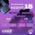 Astronomy Night 15 poster — Dive into Virtual Worlds, 25 June 2026, 6–8 PM at CASSA, IUB