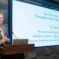 Dr. Tim Molteno, lead of the TART radio telescope project, at the CASSA radio-telescope installation workshop.