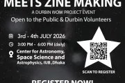 Poster for the Astrophotography Meets Zine Making workshop, 3–4 July 2026 at CASSA, IUB.